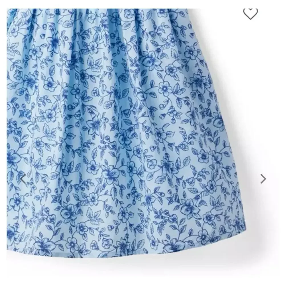 NWT❤️Janie and Jack The Grace Floral Smocked Puff Sleeve Dress sz12
